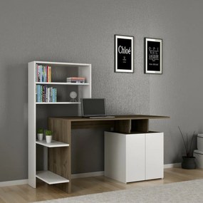 Biurko Melis Walnut and White