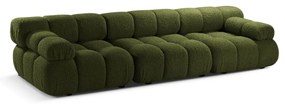 Zielona sofa modułowa z materiału bouclé 282 cm Bellis – Micadoni Home