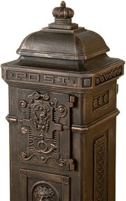 Skrzynka na listy antyczny mosiądz