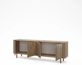Szafka pod TV w dekorze dębu w naturalnym kolorze 180x60,5x35 cm Salma – Marckeric