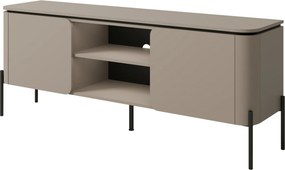 Szafka RTV stojąca BELVIO 162,8 cm do Salonu pod Telewizor - Odcienie beżu