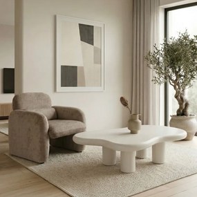 Stolik Kawowy PLAYA 117 cm Biały Nowoczesny