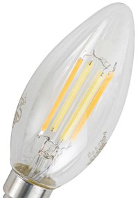 Zestaw 5 Inteligentne żarówki LED E14 C35 Clear 4,2W 470lm 2700-6500K