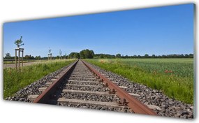 Szkło Ozdobne do Kuchni Zapomniane Tory Kolejowe