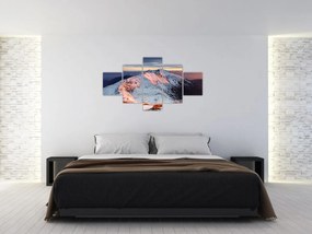 Obraz - Zimowa panorama górska II. (125x70 cm)