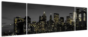 Obraz nocnej metropolii (170x50 cm)
