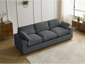 Ciemnoszara sztruksowa sofa 250 cm Belair – Bobochic Paris
