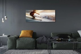 Zdjęcie na płótnie Skialpinizm W Wysokich Górach