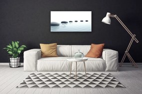 Obraz canvas Spokój Zen: Kamienie i Woda