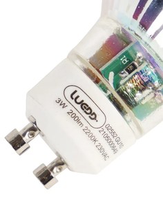 Zestaw 6 żarówek LED GU10 3W 200lm 2200K