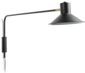 Czarny kinkiet ø 20 cm Aria – Kave Home