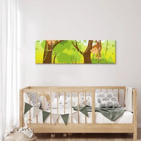 Obraz - Małpy (170x50 cm)