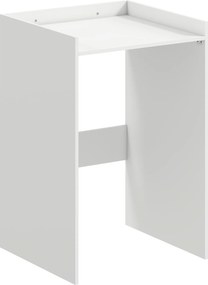 HOMCOM Szafka łazienkowa wnękowa z otwartą półką, szafka łazienkowa do małych pomieszczeń, 64 x 60 x 97,5 cm, Biały | Aosom PL