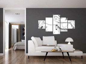 Obraz - Akwarelowa dżungla (125x70 cm)