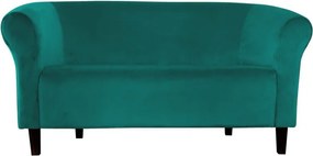 Sofa Milo tkanina Welur wygodna sofa tapicerowana do salonu i poczekalni : Kolor nogi - Venge, Kolor tkaniny - VELVET - MG20, Typ tkaniny - Velvet, Wysokość nogi - 15 cm