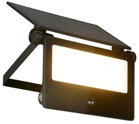 Lampa zewnętrzna ścienna LED z czujnikiem ruchu solarna (wysokość 17,5 cm) Moura – Trio