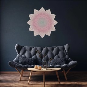 Naklejki na ścianę - Mandala różowa