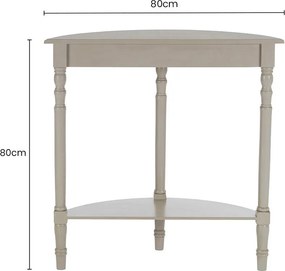 Szara konsola z litego drewna sosnowego 30x80 cm Heritage – Premier Housewares