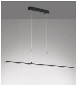 Czarna metalowa lampa wisząca LED ze ściemniaczem Metz – Fischer &amp; Honsel