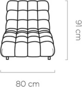 Pikowany szezlong Del 80 nowoczesny design