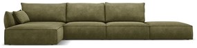 Zielony narożnik (lewostronny) Vanda – Mazzini Sofas