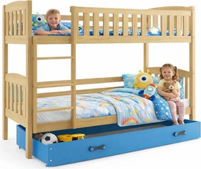 Piętrowe łóżko dla dzieci drewniane 80x190 L2-P57