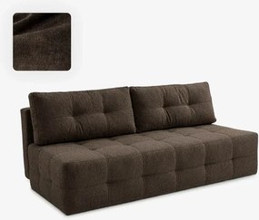 Sofa z Funkcją Spania MORANA Mocca Boucle Nowoczesna