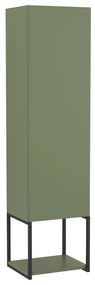 Szafka łazienkowa słupek wiszący zielony loftowy 33 x 28 cm VALO