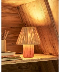 Lampa stołowa w ceglasto-naturalnym kolorze (wysokość 25 cm) Pulmi – Kave Home