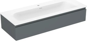 Mexen Orio szafka łazienkowa 120 cm z umywalką Vela, 1 szuflada, grafit mat/biała mat - 91A10-12023-1-BF66-W23M01