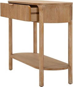 Konsola z litego drewna jodłowego w naturalnym kolorze 40x110 cm Gothenburg – Mauro Ferretti