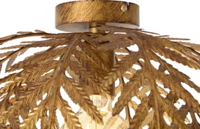 Lampa sufitowa w stylu vintage złota okrągła 45 cm - Botanica