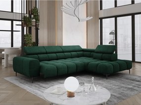 Narożnik PLAZA L Prawostronny z elektryczną regulacją siedziska w tkaninie CLOUD 39 WERSAL