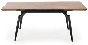 Stół CAMBELL 140(180)x80 dąb naturalny/czarny HALMAR