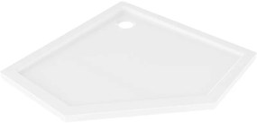 Mexen Flow brodzik pięciokątny slim 100 x 100 cm, biały połysk - 46P101010