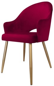 Krzesło obrotowe Velvet podstawa złota MG31