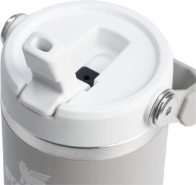 Jasnoszary termos ze stali nierdzewnej 410 ml IceFlow™ Flip Straw 2.0 Tumbler Ash – Stanley