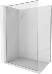 Mexen Kioto-XF L ścianka prysznicowa Walk-in z ramką 70 x 202 cm, transparent 10 mm, nikiel szczotkowany - 800-070-174-97-00-XF