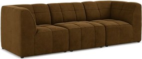 Musztardowa aksamitna sofa 255 cm Aloha – Makamii