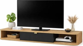 Szafka wisząca rtv dąb artisan czarny + S9-P26