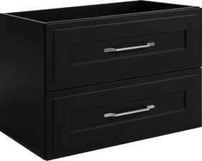 Szafka podumywalkowa w stylu klasycznym, czarna, 80 x 57 x 46 cm