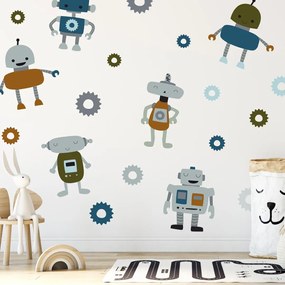 Naklejki na ścianę - Roboty I.
