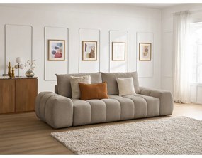 Szarobrązowa sofa z tkaniny szenilowej 278 cm Everest – Bobochic Paris