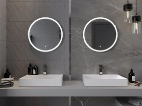 Mexen Gobi lustro łazienkowe podświetlane, okragłe 60 cm, LED 6000K, antypara - 9801-060-060-611-00