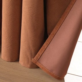 Brązowa aksamitna zasłona 140x260 cm Olympe – douceur d'intérieur