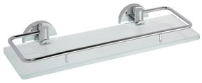 Mosiężna półka łazienkowa w kolorze srebra Sapho X-Round, szer. 30 cm