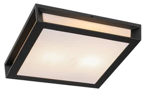 Zewnetrzna Nowoczesna lampa ścienna zewnętrzna czarna 2-światłowa IP44 - Jeffrey Nowoczesny Oswietlenie zewnetrzne