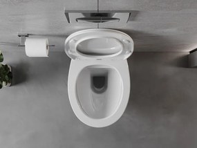 Mexen Egg miska wc Rimless z deską wolnoopadającą slim, duroplast, biała połysk - 30245000