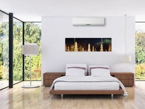 Obraz - Złota noc (170x50 cm)