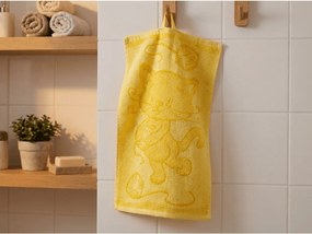 Ręcznik dziecięcy BEBE kot żółty 30x50 cm